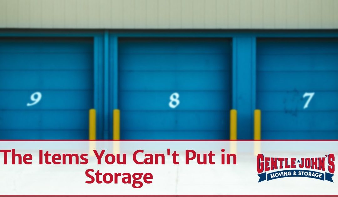 Items You Can't Put in Storage