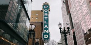 Portland city sign